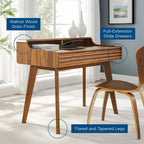 Writing Desk in Walnut Finish image 7