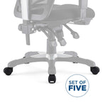 Set of 5 Caster Wheels for Office Chair image 2