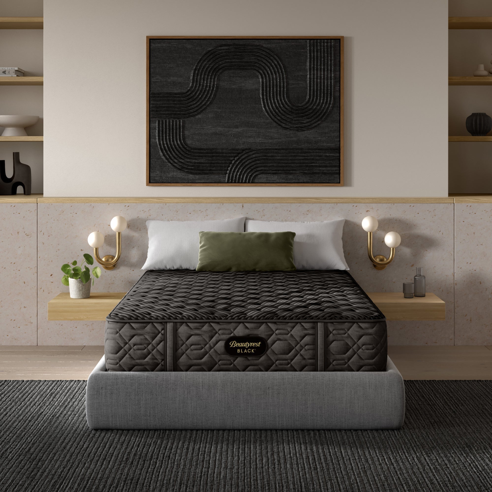 Beautyrest® Black Mattress | Black Series | Triple-Stranded Pocketed Coil® Technology | Maximum Individualized Support | Ultimate Motion Separation | Beautyrest® Gel Memory Foam | CertiPUR-US® Certified | 10-Year Limited Warranty | 100-Night Trial image 14