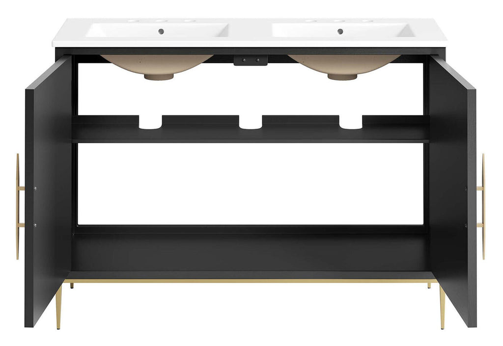 Awaken Series Bathroom Vanity | Various Sizes And Colors | Modern Design Vanity With Basin For Homes, Hotels image 5
