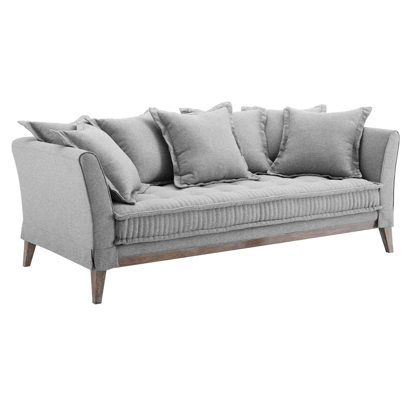 Rowan Light Gray Fabric Sofa image 1