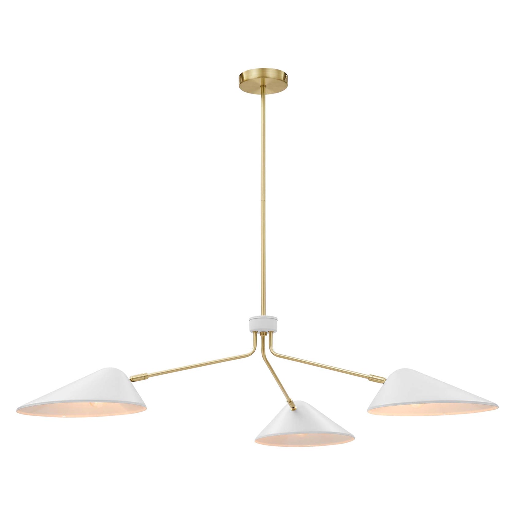 Journey 3-Light 14" Arm Pendant | Black &amp; White Color Options | Ideal for dining room, living room, or bedroom image 7