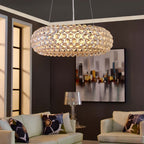 25-Inch Halo Pendant Chandelier | Suspended Mounted Light Fixture | Modern Minimalistic Chandelier image 0