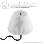 Wave Squiggle 4-Arm Pendant Light | Brass &amp; Black Color Options | Ideal for Living Space, Bedroom, Kitchen, Dining room, Bathroom, Or Office image 8