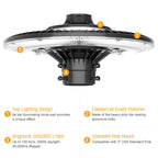 LED Post Top Pole Light with Dusk to Dawn Photocell, 60W/80W/100W/120W/150W/200W Options, 3000K/4000K/5000K CCT Tunable, LED Garden Area Lights for Pathway IP65 Waterproof image 10