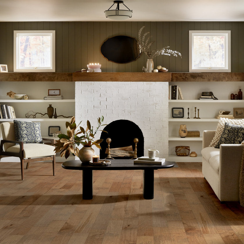 Fairbanks Maple 5 | Epic Plus Collection | Gold Dust Shade | Maple | Real Hardwood | Repel - Water Resist | 1.2 mm Veneer Thickness | 23.66 Sq. Ft. Per Carton image 0