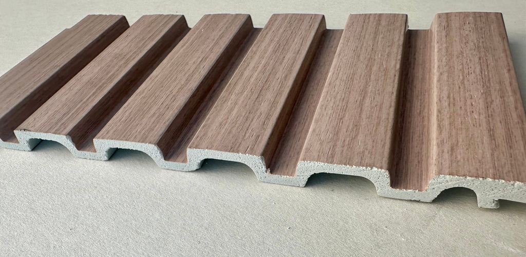 Large Slats Polystyrene Wood Slat Walls 112 in x 9 1/2 in - (Pack of 10) / 73.5 sqft image 12