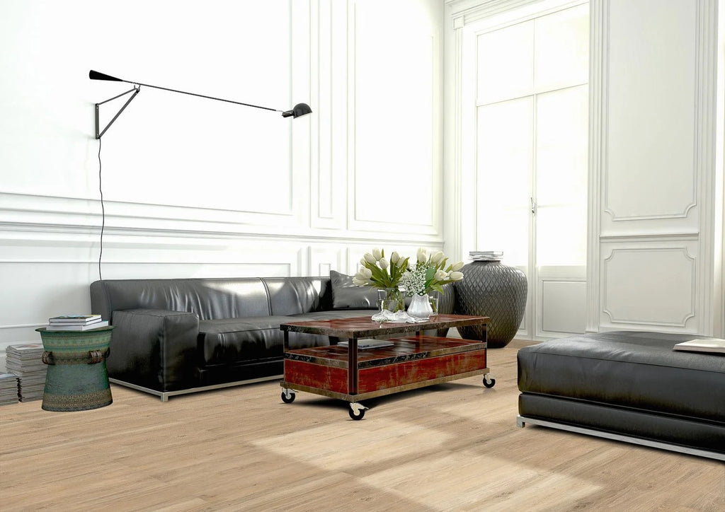 5 mm SPC Vinyl Flooring | 7" X 48" Plank | 1 mm IXPE Padding Attached | 22 Mil Wear Layer Plus 6 Mil UV Layer | Click Lock Installation | Paco Fortika Series 1512 | Fire Resistant | FloorScore® Certified | 1 Box (10 Planks) image 2
