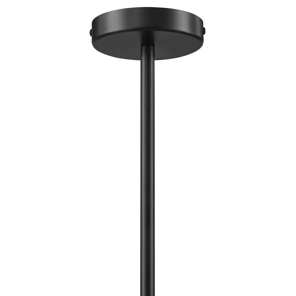 Wave Squiggle 4-Arm Pendant Light | Brass &amp; Black Color Options | Ideal for Living Space, Bedroom, Kitchen, Dining room, Bathroom, Or Office image 3
