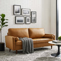 Valour Leather Sofa in Tan image 0