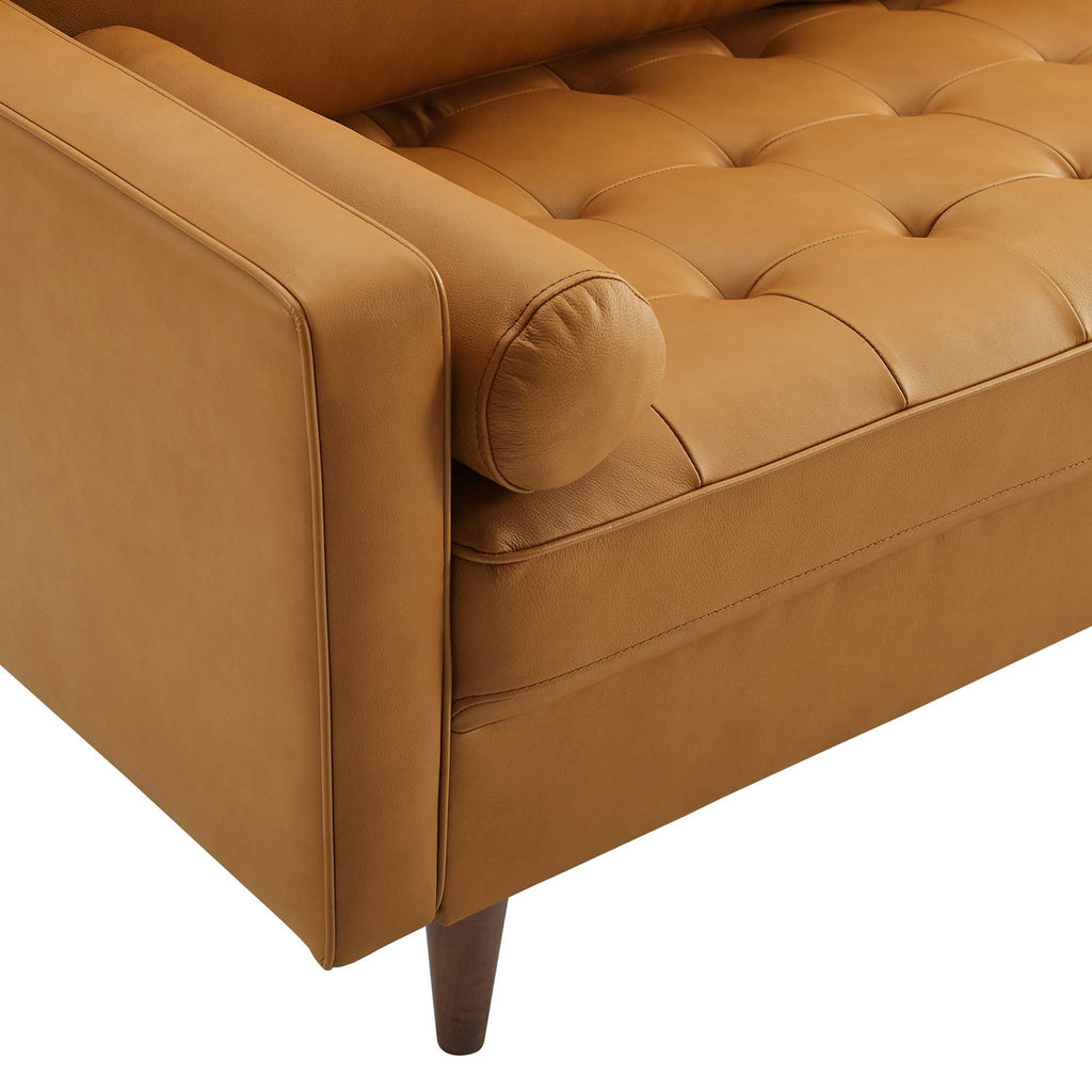 Valour Leather Sofa in Tan image 9