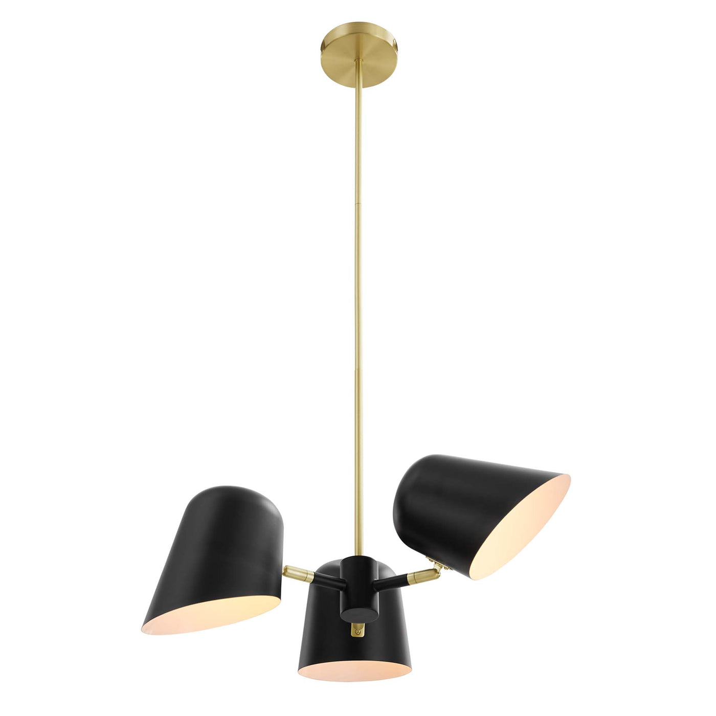 Briana 3-Light Pendant Light | White &amp; Black Color Options | Ideal for Living Space, Bedroom, Kitchen, Dining room, Bathroom, Or Office image 9