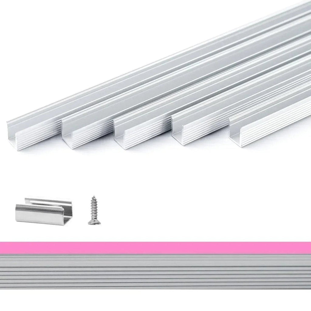Aluminum Track Channel, 3.3FT Each  For 12V/24V Silicone Neon
