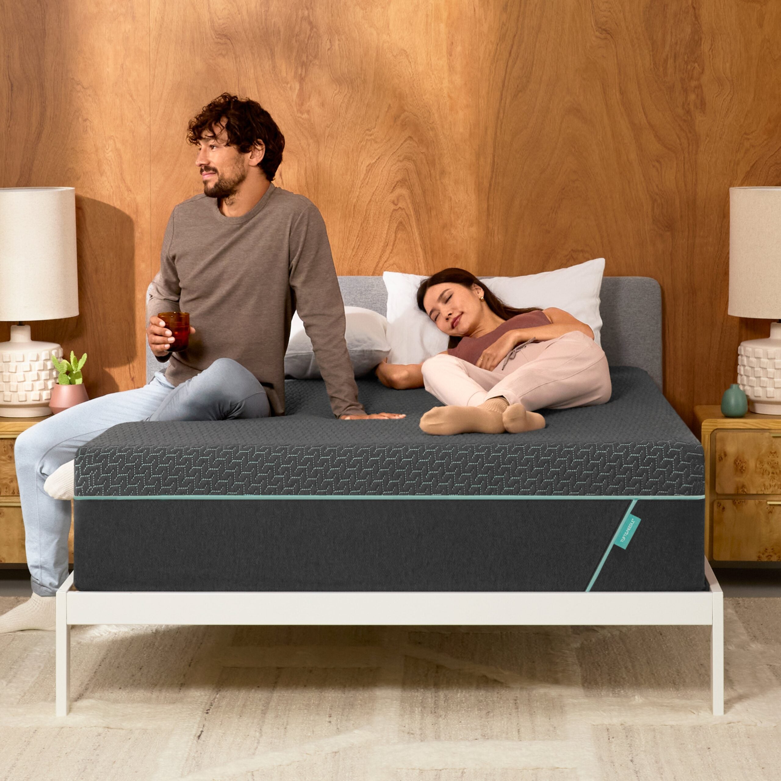 T&N Mint Hybrid Mattress | 2X T&N Flex™ Foam & 2X T&N Adaptive® Foam | T&N Release™ Foam  | GREENGUARD Gold Certified | CertiPUR-US® Certified | 10-Year Limited Warranty | 100-Night Trial image 0