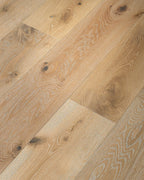 Expressions Hardwood | The Gallery Collection | Poetry Shade | White Oak | Real Hardwood | 4 mm Veneer Thickness | 23.31 Sq. Ft. Per Carton | Wire Brushed Texture image 1