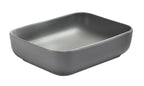 Tuscany 19-3/4"W x 15-3/8"D Matte Gray Ceramic Rectangular Bathroom Vessel Sink | Matte Gray Color | Bette Series | Premium Quality Ceramic Construction image 2