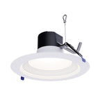 6", 8", 10" LED Downlight | 0-10V Dimmable | 13W - 40W Wattage Tuneable | 2700K/3000K/3500K/4000K/5000K 5 CCT Changeable | Baffle Trim | Damp Rated image 0