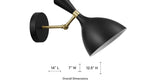 Adjustable LED Wall Sconce Lights in Black image 12