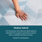 Beauty Sleep Dream Weaver 11.5" Hybrid Medium Mattress | Beautyrest® Pocketed Coil® Technology | AllCool™ Gel Memory Foam | Contouring Pressure Relief | CertiPUR-US® Certified | 10-Year Limited Warranty | 100-Night Trial image 7