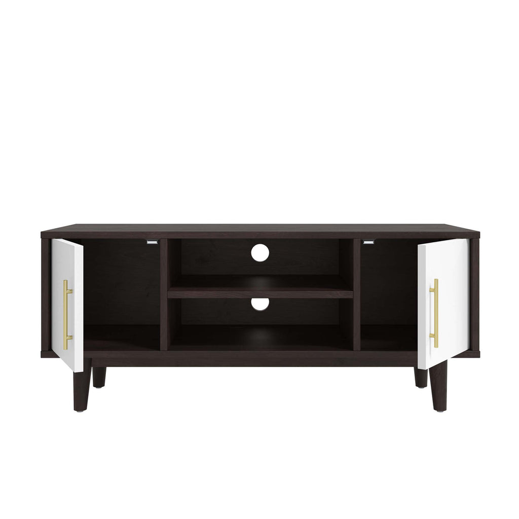 Daxton 43" TV Stand in White and Cappuccino image 4