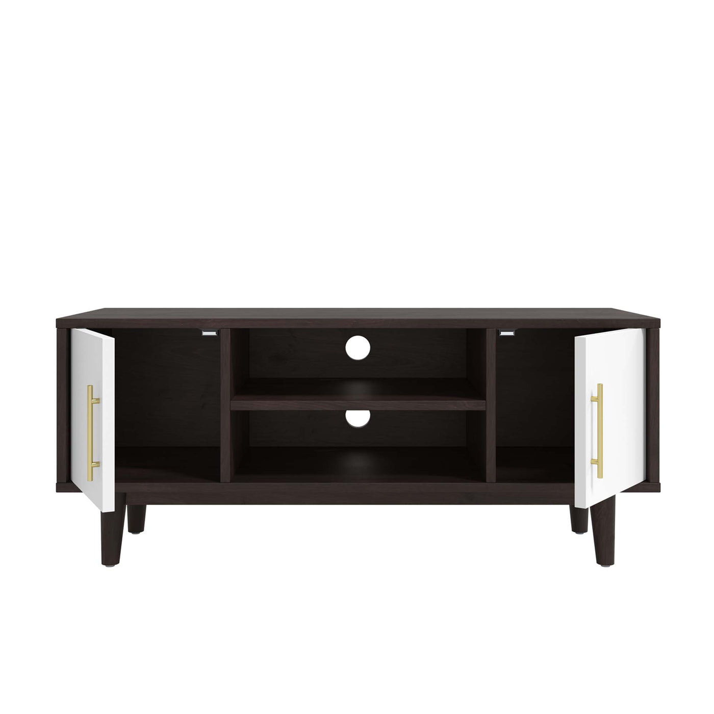 Daxton 43" TV Stand in White and Cappuccino image 4