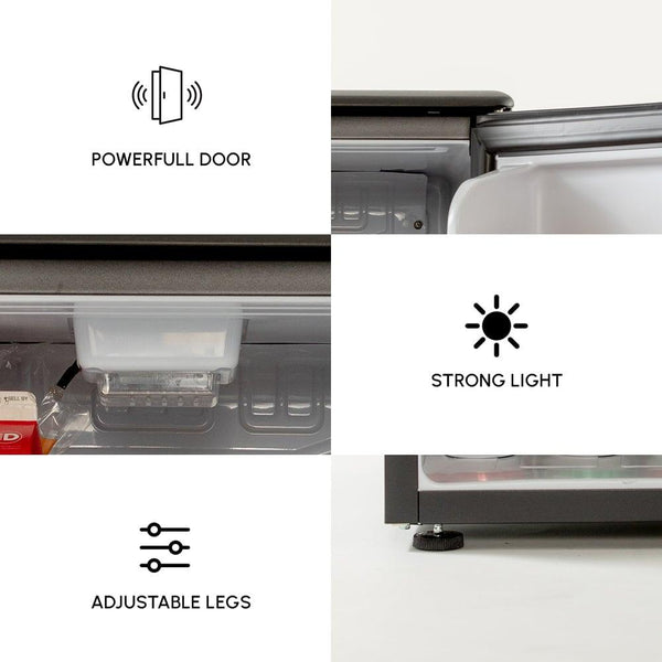 Roomwell UK 1.7 Cu.Ft Mini Fridge Without Freezer | Scratch-Resistant Worktop | 2 Years Replacement Warranty | A Space-Saving Marvel for Bedroom, Dorm, and Office image 9