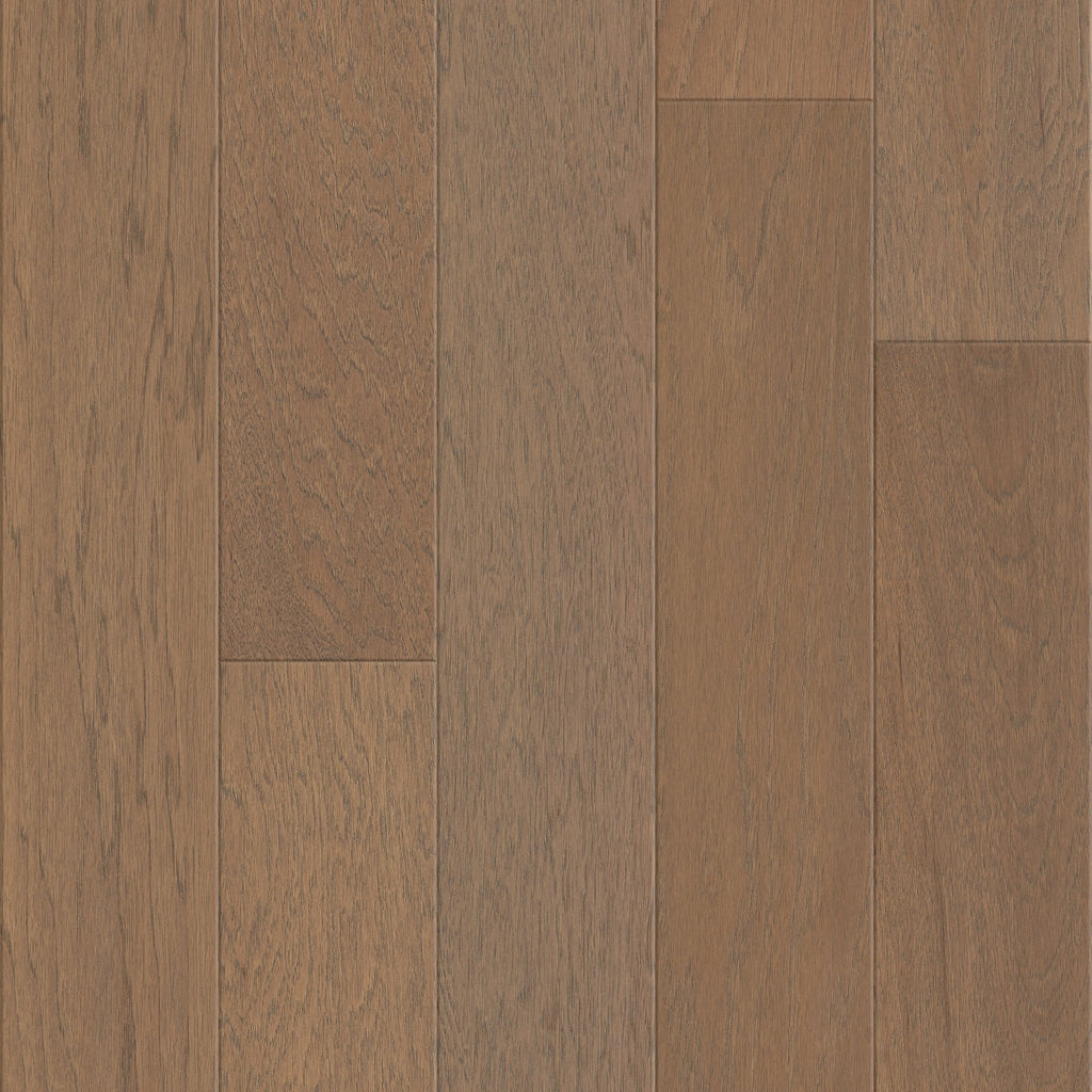 High Plains 6 3/8 | Repel Collection | Jute Shade | Hickory | Real Hardwood | Water Resistant | Scuff Resistant | 1.2 mm Veneer Thickness | 30.48 Sq. Ft. Per Carton | Wire Brushed Texture image 2