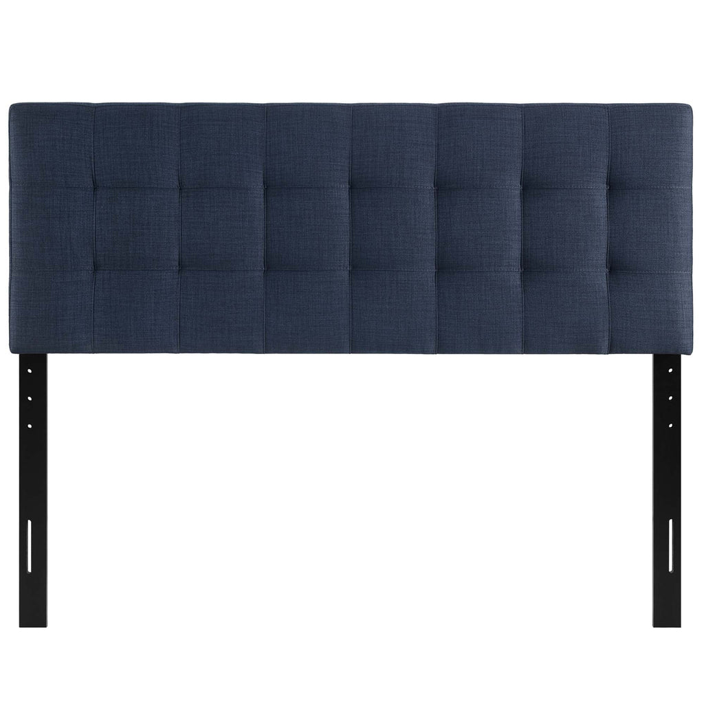 Lily Upholstered Fabric King Headboard| Fiberboard &amp; Plywood Frame | Twin, Full, Queen &amp; King Sizes | Ivory, Gray, Beige &amp; Navy Color Options | Pack Of 2 image 5