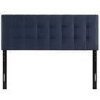 Lily Upholstered Fabric King Headboard| Fiberboard &amp; Plywood Frame | Twin, Full, Queen &amp; King Sizes | Ivory, Gray, Beige &amp; Navy Color Options | Pack Of 2 image 5