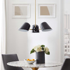 Briana 3-Light Pendant Light | White &amp; Black Color Options | Ideal for Living Space, Bedroom, Kitchen, Dining room, Bathroom, Or Office image 1