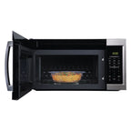 Magic Chef 1.7 Cu. Ft Over-The-Range (OTR) Microwave With Sensor | 1000 Watt | Stainless Steel | 6 Auto Cooking Modes | Hood Light | Auto Defrost Modes | 10 Power Levels image 1