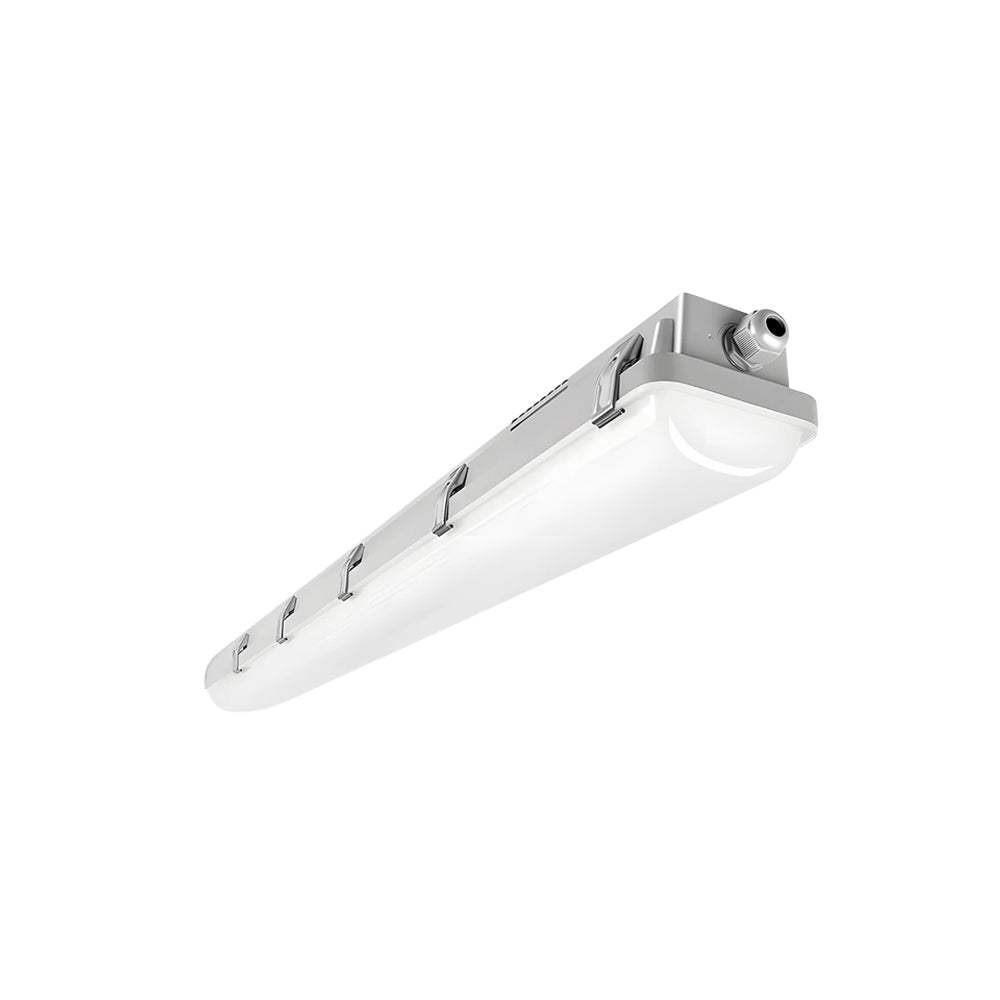 LED Tri-Proof Light | 20W/30W/40W/50W Wattage Adjustable | 6500 Lumens | 3500K/4000K/5000K CCT Tuneable | 4 FT | IP65 | 120-347Vac | UL &amp; DLC Listed | Pack Of 4 image 0