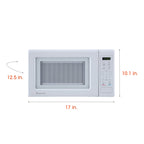 Magic Chef 0.7 Cu. Ft Countertop Microwave | 700 Watt | White Color | Digital Display | 6 Auto Cooking Modes | Child Lock | Auto Defrost Modes | 10 Power Levels image 5