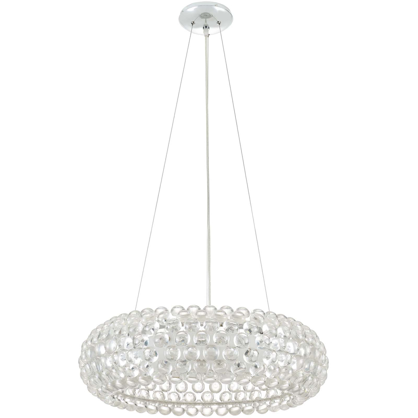 25-Inch Halo Pendant Chandelier | Suspended Mounted Light Fixture | Modern Minimalistic Chandelier image 4