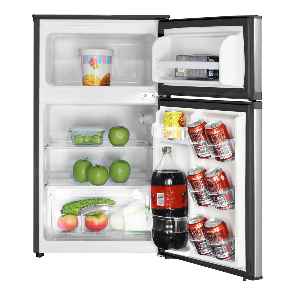 Magic Chef 3.1 Cu Ft 2 Door Manual Defrost Refrigerator | Stainless Look | Energy Star Qualified | 5 Year Warranty On Compressor | Door Storage | 2 Reversible Door image 13