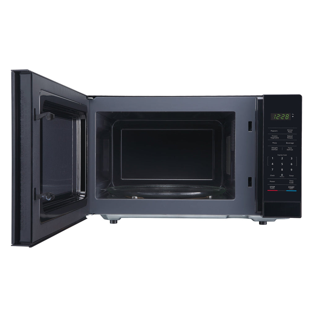 Magic Chef 1.1 Cu. Ft Countertop Microwave | 1000 Watt | Black with Gray Cavity Or Stainless Steel Color Options | Digital Display | 6 Auto Cooking Modes | Child Lock | Auto Defrost Modes image 2
