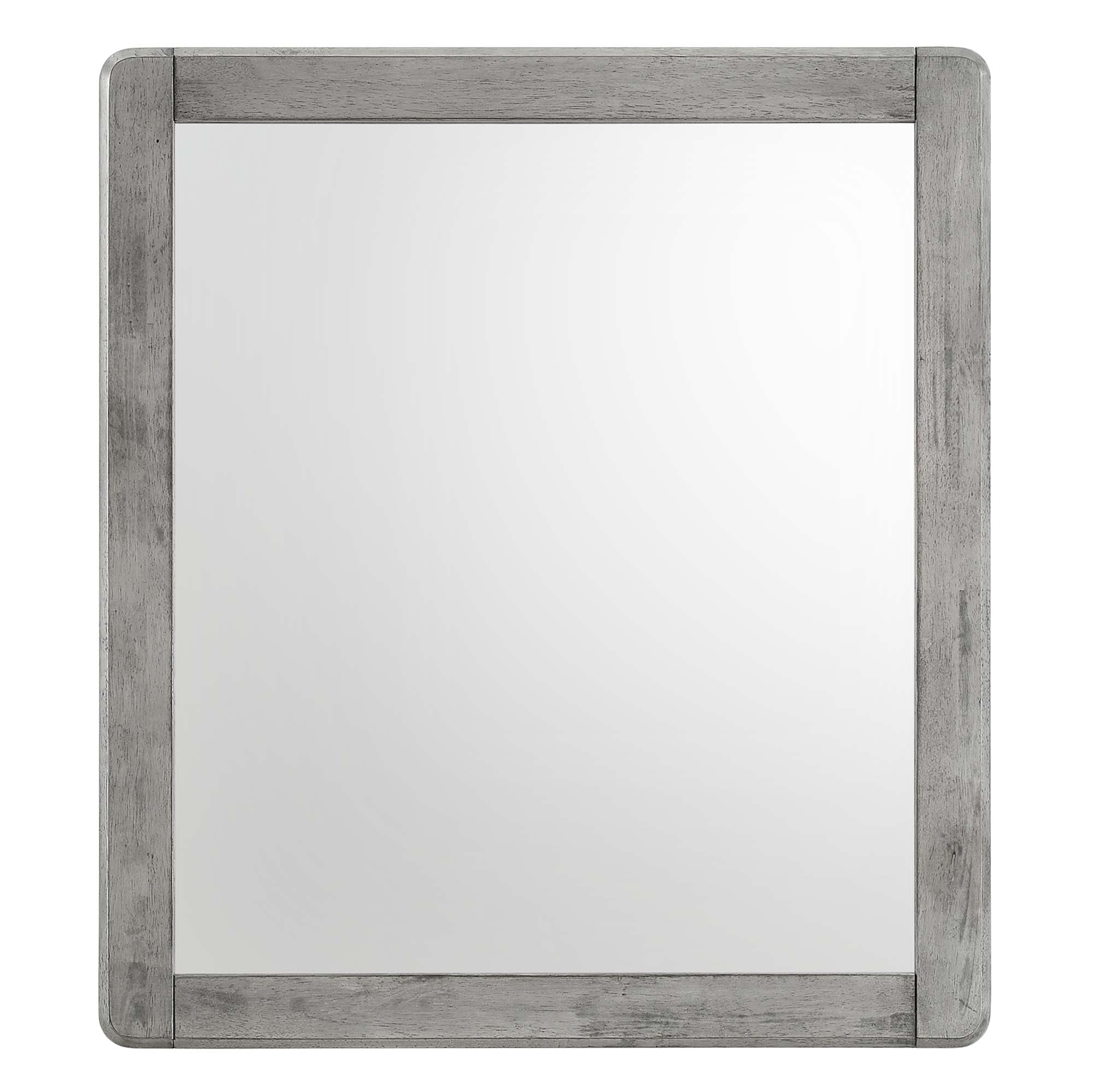Georgia Wood Mirror in Gray | Streamlined Frame image 2