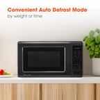 Magic Chef 0.7 Cu. Ft Countertop Microwave | 700 Watt | Black Color | Digital Display | 6 Auto Cooking Modes | Child Lock | Auto Defrost Modes | 10 Power Levels image 3