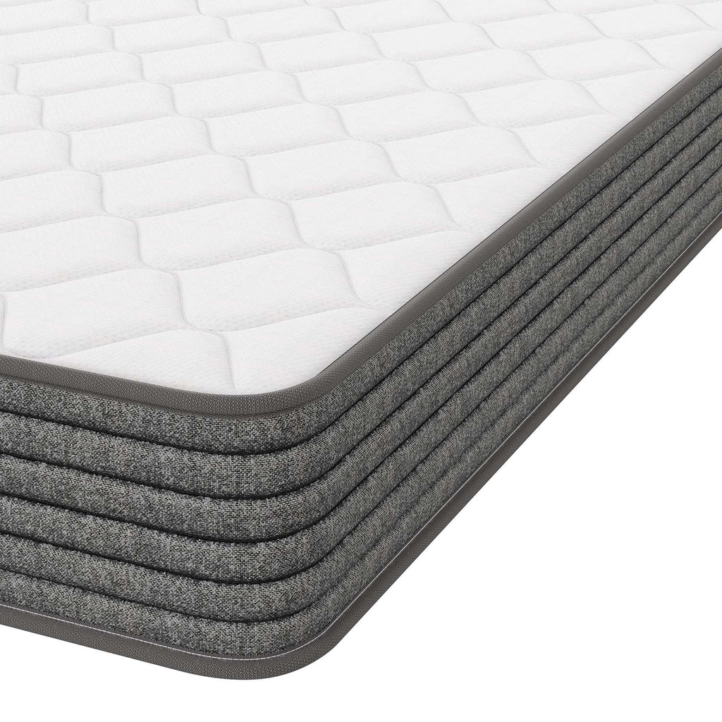 8" Queen Size Mattress | 7.2" Bonnell Coil System | Robust Support With 0.4" Plush Cushioning Foam Layer | Pack of 2 image 10