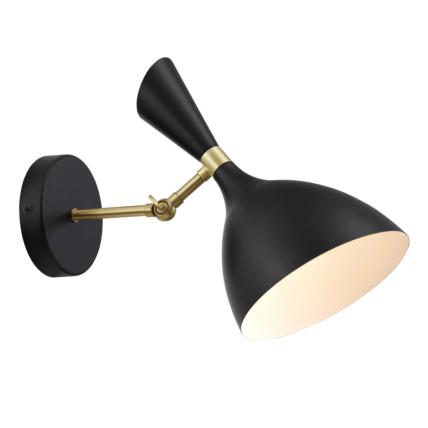 Adjustable LED Wall Sconce Lights in Black image 1