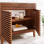 36" / 30" Bathroom Vanity In Multiple Colors | Modern Design Vanity With Basin For Homes, Hotels image 4