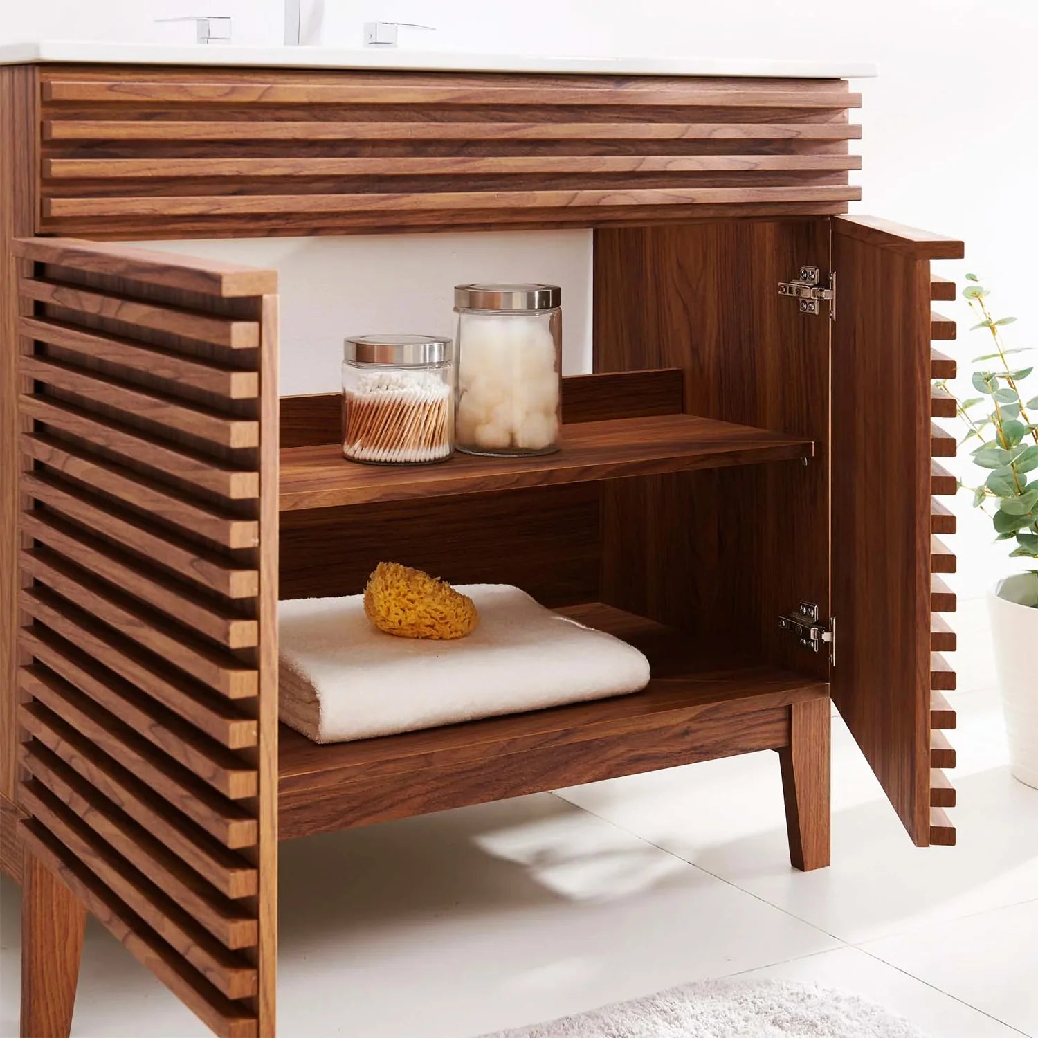 36" / 30" Bathroom Vanity In Multiple Colors | Modern Design Vanity With Basin For Homes, Hotels image 4
