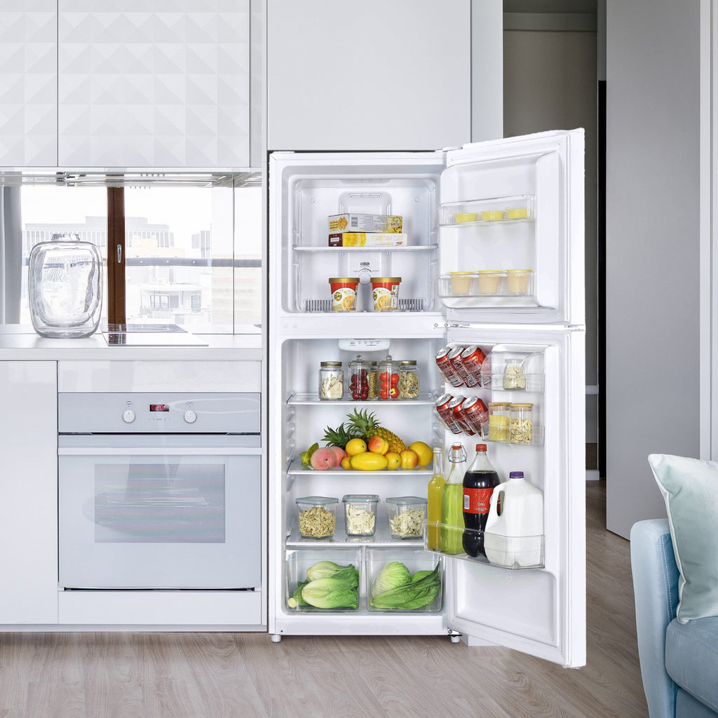 Magic Chef 10.1 Cu Ft Top Freezer Refrigerator in White | Energy Star Qualified | 5 Year Warranty On Compressor | Adjustable Shelves  | Gallon Door Storage | In-Door Can Holder image 4