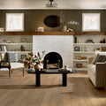 Empire Oak Plank | The Gallery Collection | Vanderbilt Shade | White Oak | Real Hardwood | 1.2 mm Veneer Thickness | 29.53 Sq. Ft. Per Carton | Wire Brushed Texture image 0