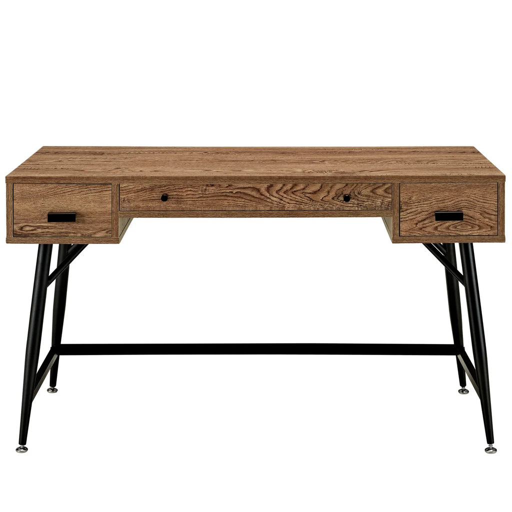 Surplus Walnut-Finished Office Desk image 2