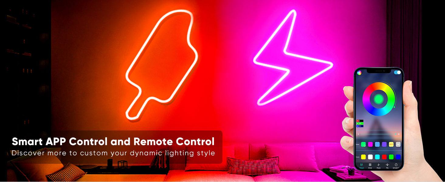 10 Metre Neon Rope Light | 24V RGB LED Strip Lights | Multi-Color, Music Sync, Dimmable, Remote/APP Control | Flexible DIY Design for Bedroom Indoor Outdoor image 5