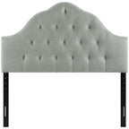 Sovereign Upholstered Fabric Headboard | Padded with Foam, Linen Fabric Upholstery | Queen &amp; King Sizes | Gray &amp; Beige Color Options image 6