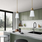 Aspire Pendant Light | White Bronze, White Satin Brass | Ideal for Living Space, Bedroom, Kitchen, Dining room, Bathroom, Or Office | Pack of 3 image 5