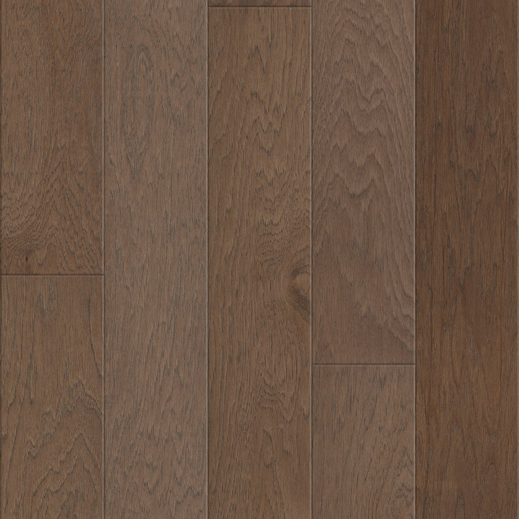 High Plains 6 3/8 | Repel Collection | Hide Shade | Hickory | Real Hardwood | Water Resistant | Scuff Resistant | 1.2 mm Veneer Thickness | 30.48 Sq. Ft. Per Carton | Wire Brushed Texture image 3