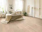 Expressions Hardwood | The Gallery Collection | Cadence Shade | White Oak | Real Hardwood | 4 mm Veneer Thickness | 23.31 Sq. Ft. Per Carton | Wire Brushed Texture image 1